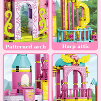 HKM-293139 3D Princess Castle Puzzle Toy for Kids - 370 Pieces Educational Building Set
