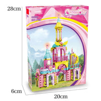 HKM-293139 3D Princess Castle Puzzle Toy for Kids - 370 Pieces Educational Building Set