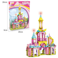 HKM-293139 3D Princess Castle Puzzle Toy for Kids - 370 Pieces Educational Building Set