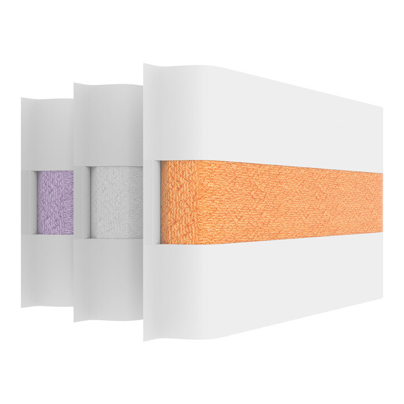 KTX-293139 Pure Cotton Antibacterial Baby Soft Face Wash Towels - 3 Pack Thick Square Scarves in Assorted Colors (34x34cm)