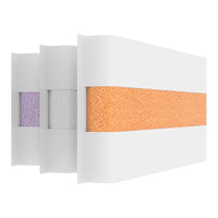 HKM-293139 Pure Cotton Antibacterial Baby Soft Face Wash Towels - 3 Pack Thick Square Scarves in Assorted Colors (34x34cm)