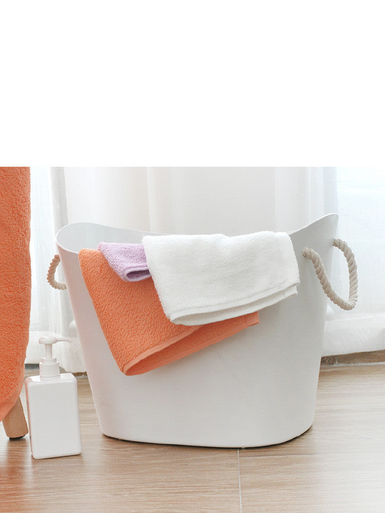 KTX-293139 Pure Cotton Antibacterial Baby Soft Face Wash Towels - 3 Pack Thick Square Scarves in Assorted Colors (34x34cm)