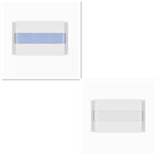 KTX-293139 Pure Cotton Antibacterial Baby Soft Face Wash Towels - 3 Pack Thick Square Scarves in Assorted Colors (34x34cm)