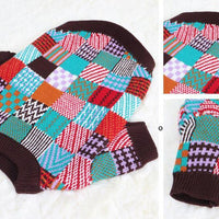 HKM-293139 Stylish Pet Dog Beggar Outfit with Contrast Wool Sweater