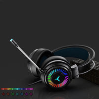 HKM-293267 Wired 7.1 Channel Gaming Headphones with Noise-Cancelling Microphone for PC and Notebook