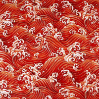 HKM-293395 Handmade Cotton Kimono Fabric with Cherry Blossom Print - Soft, Thick, and Elegant 150cm Width