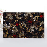HKM-293395 Handmade Cotton Kimono Fabric with Cherry Blossom Print - Soft, Thick, and Elegant 150cm Width