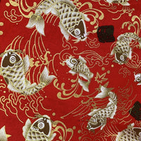 HKM-293395 Handmade Cotton Kimono Fabric with Cherry Blossom Print - Soft, Thick, and Elegant 150cm Width