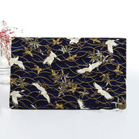 HKM-293395 Handmade Cotton Kimono Fabric with Cherry Blossom Print - Soft, Thick, and Elegant 150cm Width