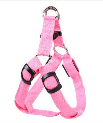 HKM-293395 LED Luminous Dog Chest Strap with Interchangeable Battery and Multiple Flashing Modes