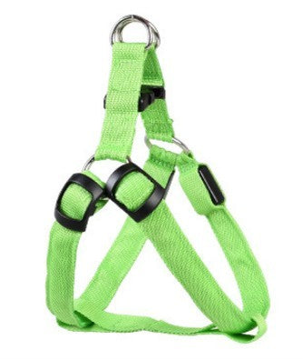 HKM-293395 LED Luminous Dog Chest Strap with Interchangeable Battery and Multiple Flashing Modes