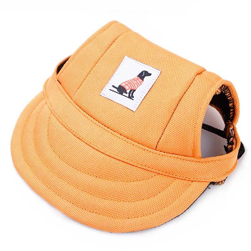 HKM-293587 Dog Baseball Cap for Small to Medium Pets - Polyester Material, Adjustable Fit for Puppies, Cats, and Toy Dogs