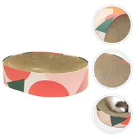 HKM-293715 Oval Corrugated Cat Scratch Board for Claw Grinding and Play