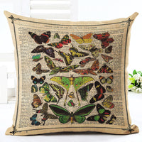 HKM-293779 Cartoon Ocean-Themed Pillow Cover, 45x45 cm, Cotton with PP Cotton Filling