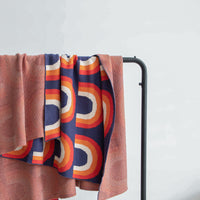 HKM-294035 Colorful Cotton Bohemian Throw Blanket - Nordic Style Knitted Towel Blanket, 130x160cm