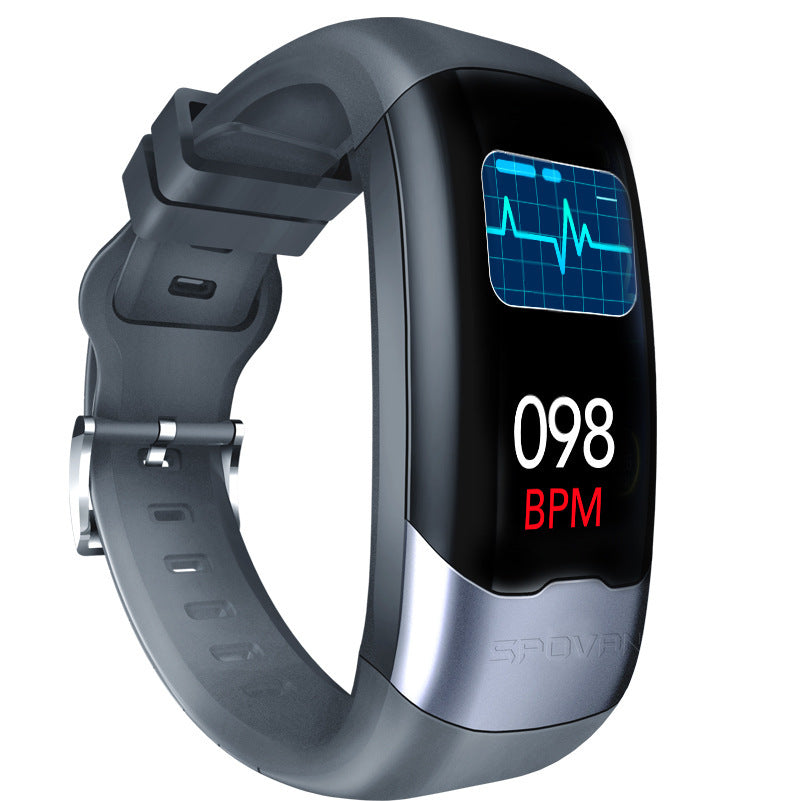 HKM-294227 ECG Monitoring Bracelet with 1.14 Inch Display and 10-Day Battery Life, USB Charging, Waterproof IP67