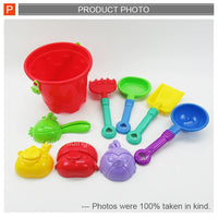 HKM-294355 Kids Plastic Beach Bucket and Spade Set - 9-Piece Toddler Sand Toy Collection