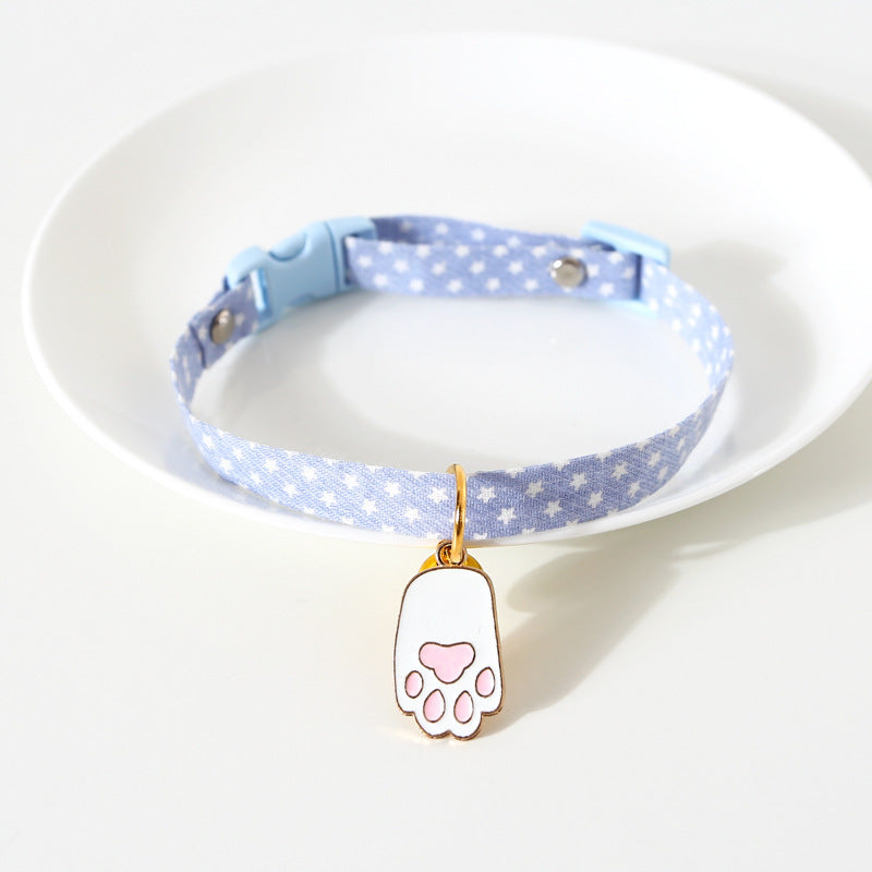 HKM-294419 Avocado-Themed Safety Necklace for Cats and Dogs with Adjustable Cotton Polyester Collar
