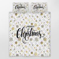 HKM-294547 Christmas Limited Edition 3-Piece Soft Microfiber Bedding Set with Quilt and Pillowcases in Multiple Sizes