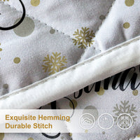 HKM-294547 Christmas Limited Edition 3-Piece Soft Microfiber Bedding Set with Quilt and Pillowcases in Multiple Sizes