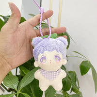 HKM-294547 Cute Cartoon Keychain Doll Plush Toy - 12cm Cotton Stuffed Animal Pendant for Kids