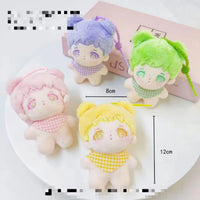 HKM-294547 Cute Cartoon Keychain Doll Plush Toy - 12cm Cotton Stuffed Animal Pendant for Kids