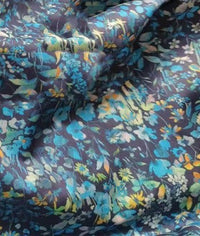 HKM-294547 Elastic Poplin Cotton Fabric - Plant Flower Series, 100% Cotton, 150cm Wide, Digital Print, 135g/m2