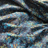 HKM-294547 Elastic Poplin Cotton Fabric - Plant Flower Series, 100% Cotton, 150cm Wide, Digital Print, 135g/m2