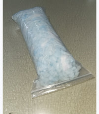 HKM-294675 Bamboo Fiber Crushed Sponge Pillow - 50x76cm, White and Blue, Polyester Fiber