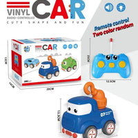 HKM-294675 Rechargeable Cartoon Remote Control Car with Lights for Kids, Indoor/Outdoor Mini Vehicle, 1:24 Scale