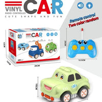 HKM-294675 Rechargeable Cartoon Remote Control Car with Lights for Kids, Indoor/Outdoor Mini Vehicle, 1:24 Scale
