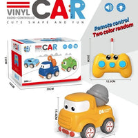 HKM-294675 Rechargeable Cartoon Remote Control Car with Lights for Kids, Indoor/Outdoor Mini Vehicle, 1:24 Scale