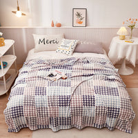 HKM-294867 Cozy Landscape Flannel Blanket in Various Sizes and Colors