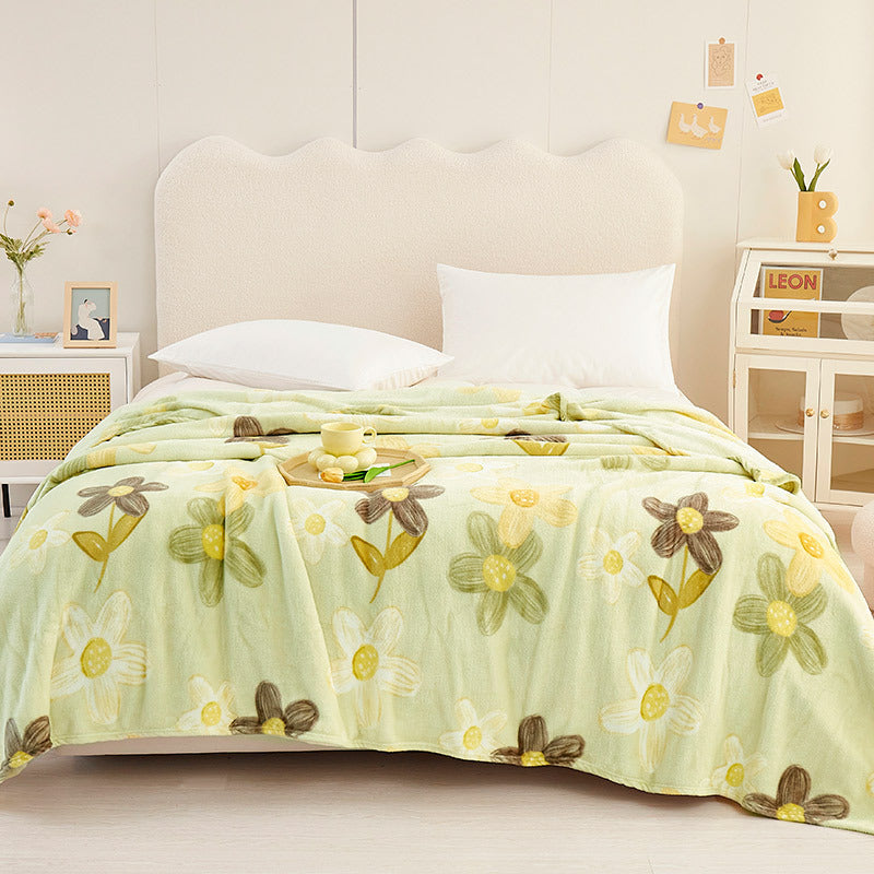 HKM-294867 Cozy Landscape Flannel Blanket in Various Sizes and Colors