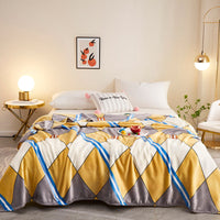 HKM-294867 Cozy Landscape Flannel Blanket in Various Sizes and Colors
