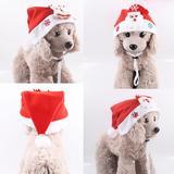 HKM-294867 Festive Christmas Hat for Small, Medium, and Large Dogs and Cats - Soft Polyester素材