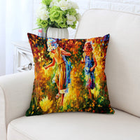 HKM-294931 All-Match European Style Landscape Pillow Cushion Cover in Polyester Twill - 45x45 cm