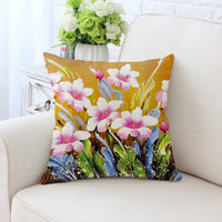 HKM-294931 All-Match European Style Landscape Pillow Cushion Cover in Polyester Twill - 45x45 cm