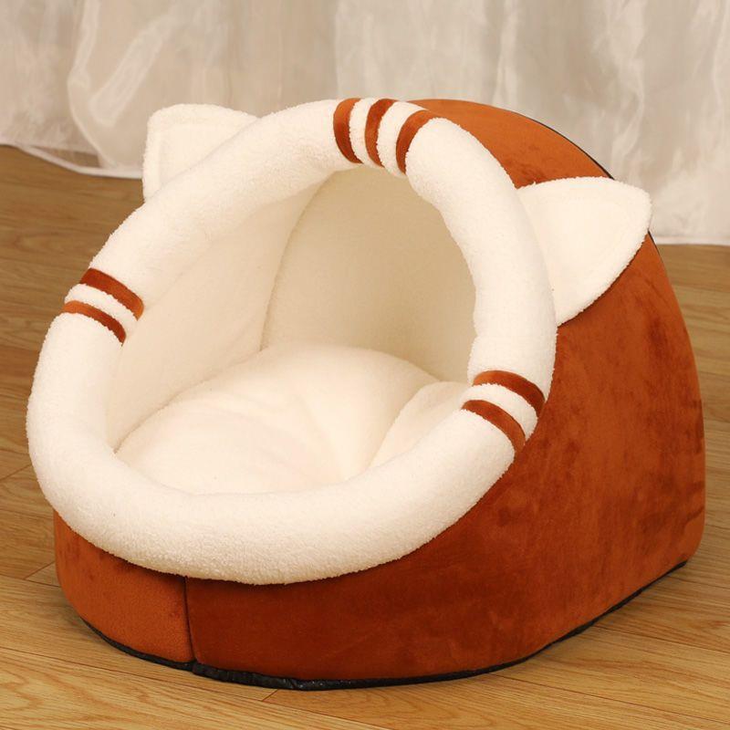 HKM-294995 Cozy Fully Enclosed Cat Nest in Various Colors and Sizes