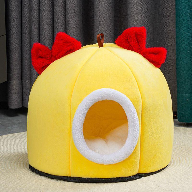 HKM-294995 Cozy Fully Enclosed Cat Nest in Various Colors and Sizes