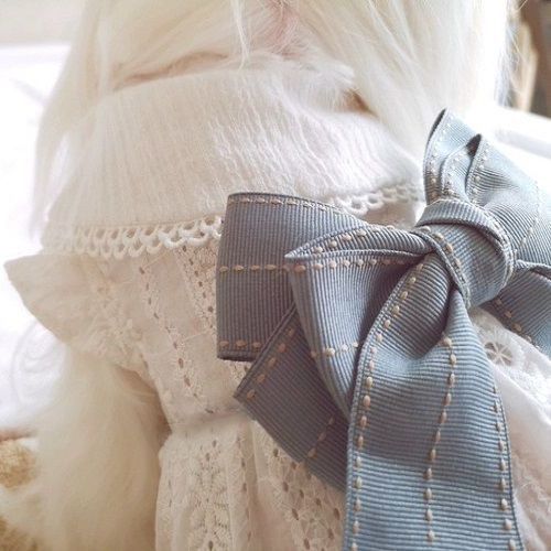 HKM-295315 Charming Cotton White Summer Skirt for Pets, Multiple Sizes Available