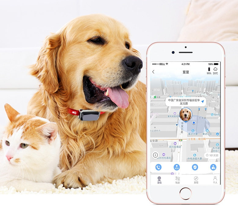 HKM-295379 GPS Pet Positioning Collar - LED Light, 500 mAh Battery, Durable Material