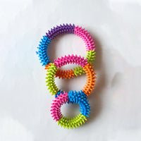 HKM-295507 Eco-Friendly TPR Rubber Thorn Ring Pet Toy - Multiple Color Options Available