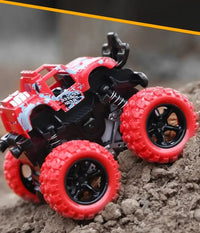 HKM-295507 Inertial 4WD Off-Road Vehicle Toy Car for Kids - Friction Powered Stunt Vehicle, Ages 2-13