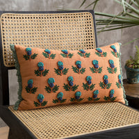 HKM-295635 Handmade Vintage Embroidered Cotton Throw Pillow - 30 x 50 cm - Dry Clean Only