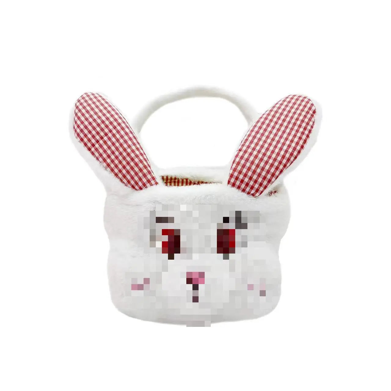 KTX-295699 Easter Bunny Basket Plush Toy for Kids - Soft Animal Handbag for Eggs, 31-50cm