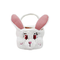 HKM-295699 Easter Bunny Basket Plush Toy for Kids - Soft Animal Handbag for Eggs, 31-50cm