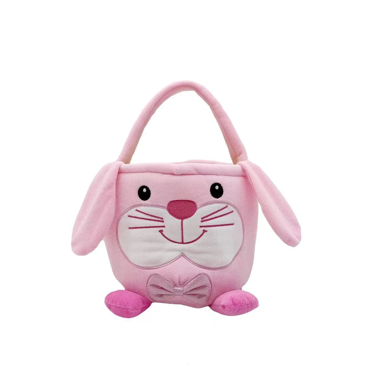 KTX-295699 Easter Bunny Basket Plush Toy for Kids - Soft Animal Handbag for Eggs, 31-50cm