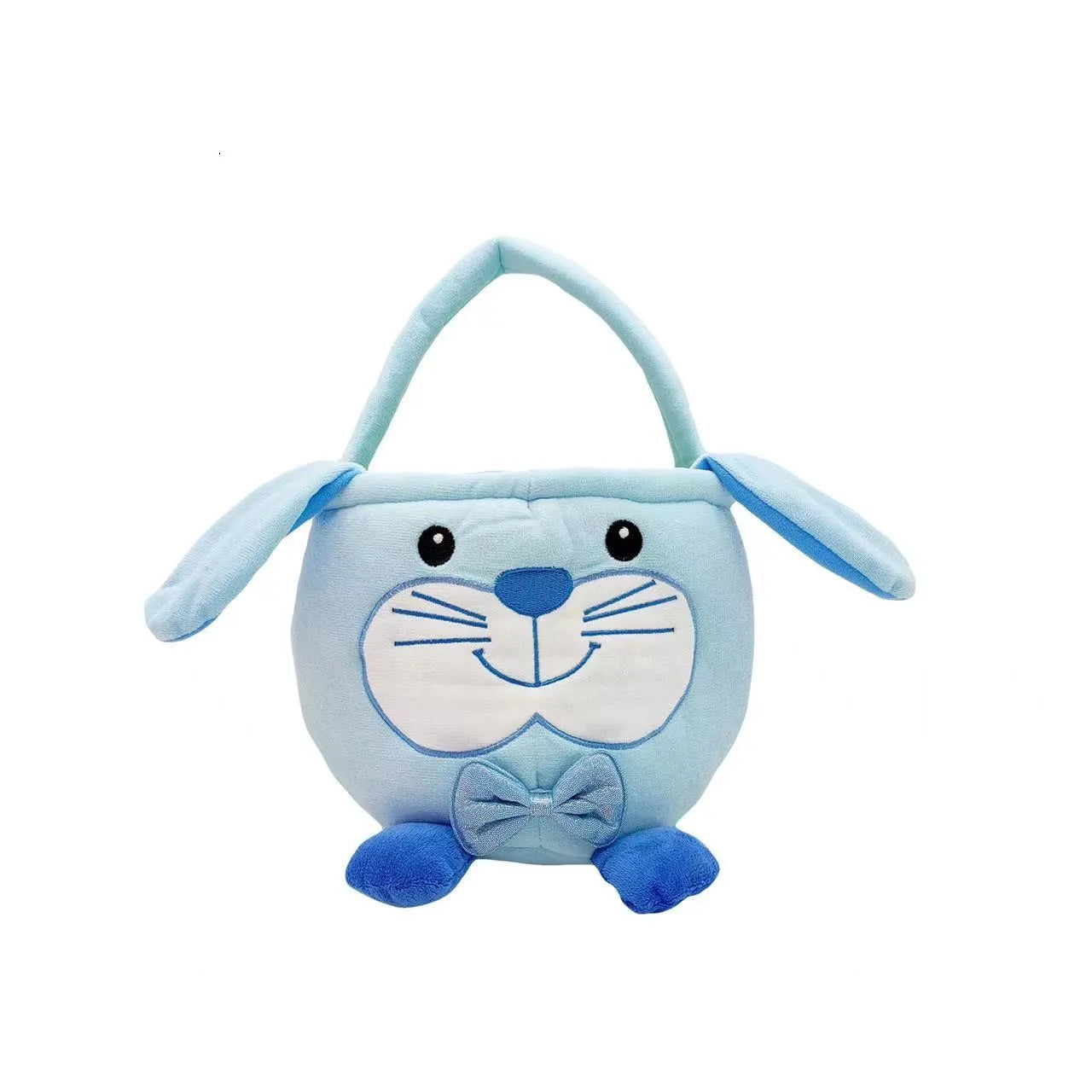 KTX-295699 Easter Bunny Basket Plush Toy for Kids - Soft Animal Handbag for Eggs, 31-50cm