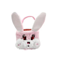 HKM-295699 Easter Bunny Basket Plush Toy for Kids - Soft Animal Handbag for Eggs, 31-50cm
